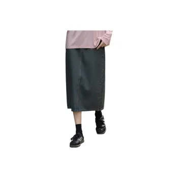 【dme】 Denim Long Skirts Women's Vintage Denim Blue