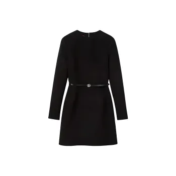 GUCCI FW24 Long Sleeved Dress Women's Black