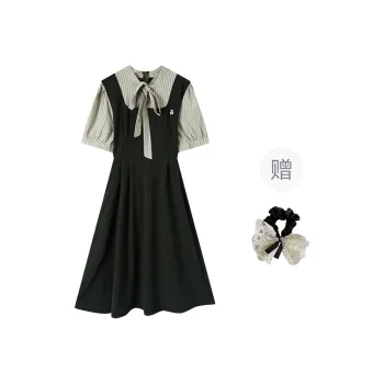 PAVEA Short Sleeved Dress Women's Jasper+Hair Tie Comes With