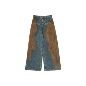 FAIRFAFO Jeans Women's Denim Blue