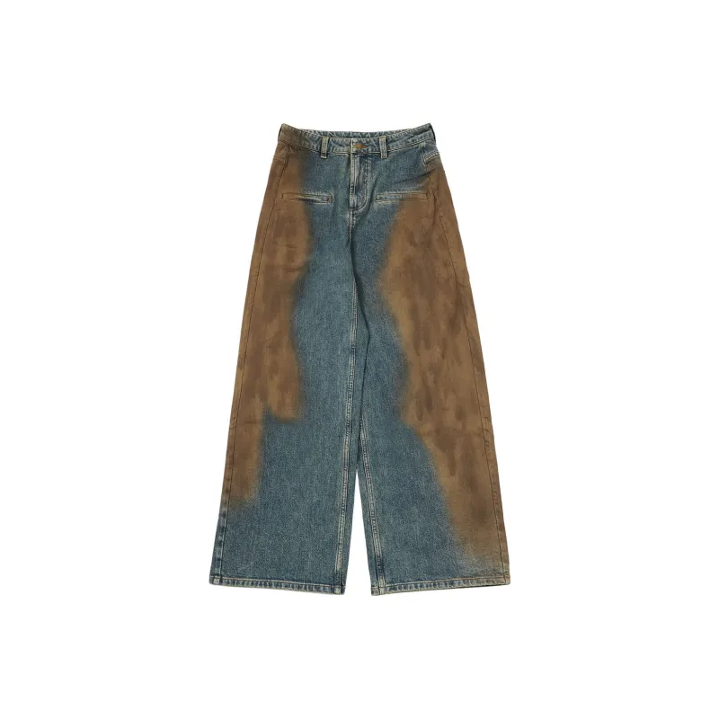 FAIRFAFO Jeans Women's Denim Blue-0