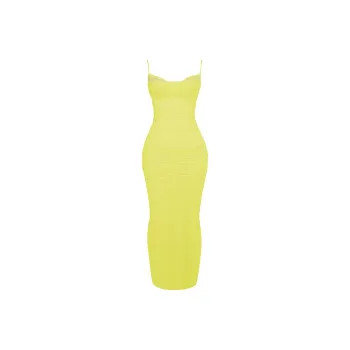 HOUSE OF CB NALINI Slip Dresses Women's LIME/Lime Green
