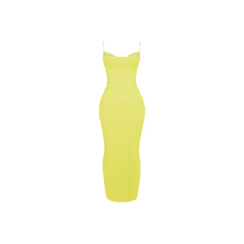 HOUSE OF CB NALINI Slip Dresses Women's LIME/Lime Green-0