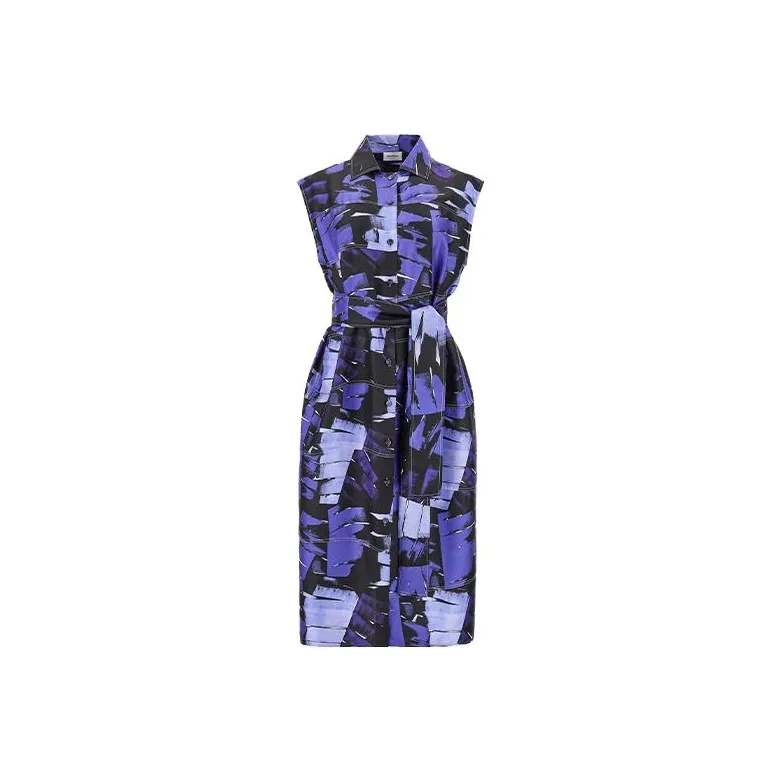 Ferragamo Sleeveless Dresses Women's Purple-0