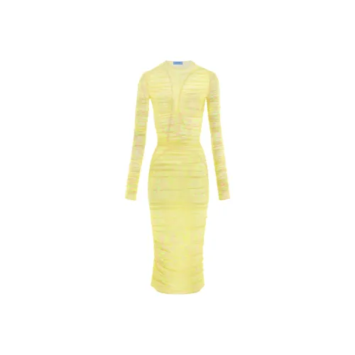 Mugler Star print Mesh Dress