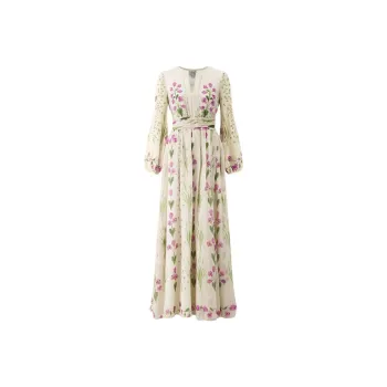 Giambattista Vall Pensées Sauvages Silk Maxi Dress