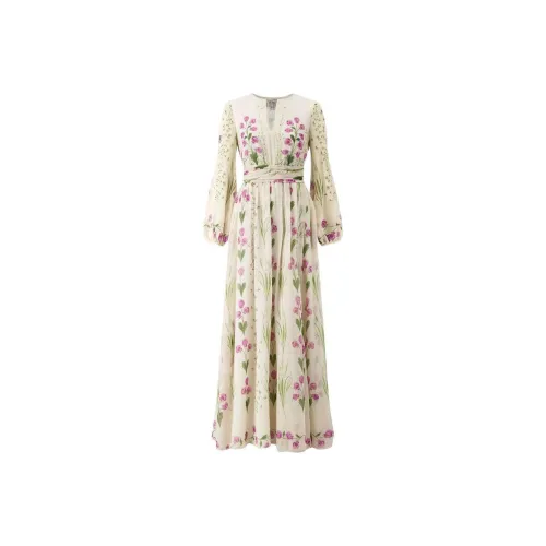 Giambattista Vall Pensées Sauvages Silk Maxi Dress
