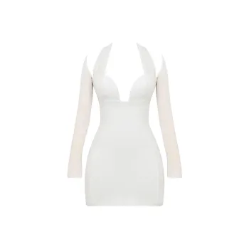 HOUSE OF CB HOLLY Long Sleeved Dress Women's WHITE/White