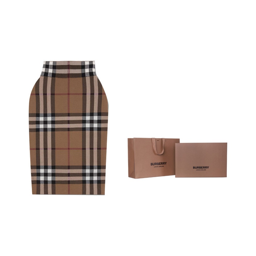 ワンピース BURBERRY Women Long Skirts 8095137 Black Burberry Women's Casual Long Skirt - POIZON
