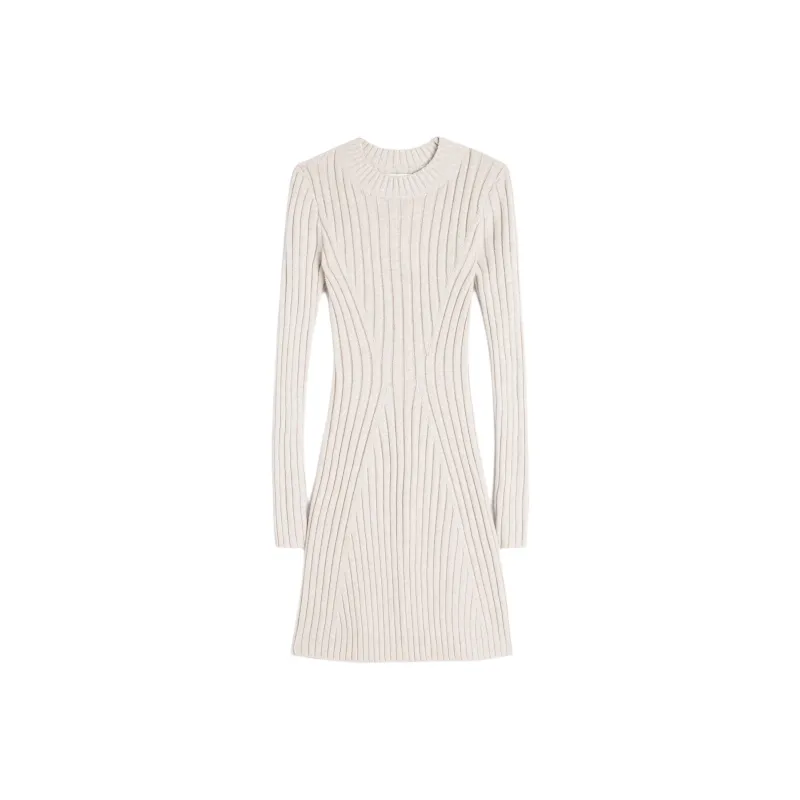 Hollister Long-Sleeved Dresses Women's White-0