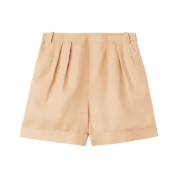 Loro Piana SS24 Casual Shorts Women's Ginseng Light Yellow