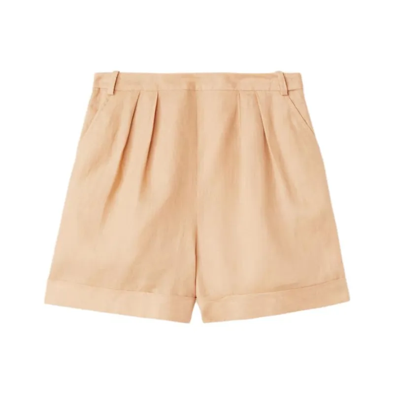 Loro Piana SS24 Casual Shorts Women's Ginseng Light Yellow-0