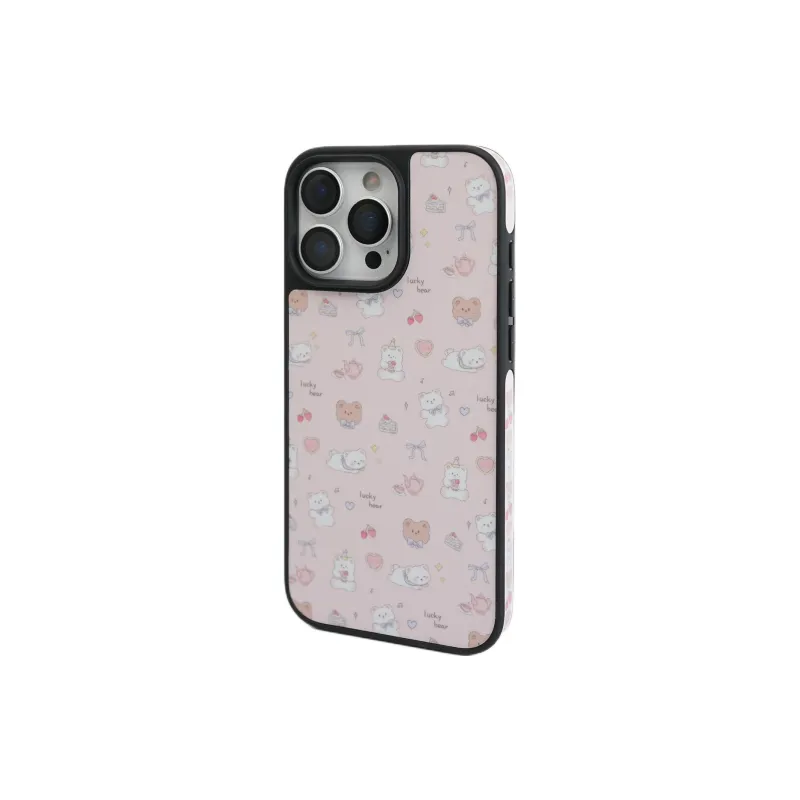 Sopi TPU Material Foundation Full Screen Cake Bear Phone Cases Compatible With IPhone 16/15 Pro Max/Apple 13/14 Pro/Max-2