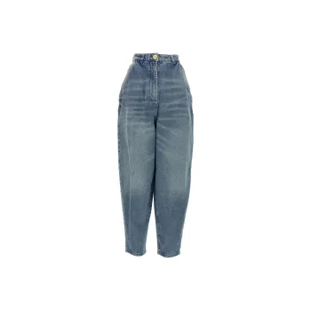 BALMAIN Faded Baggy Denim Jeans