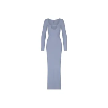 Skims Long Sleeved Dresses Women's Slate Gray
