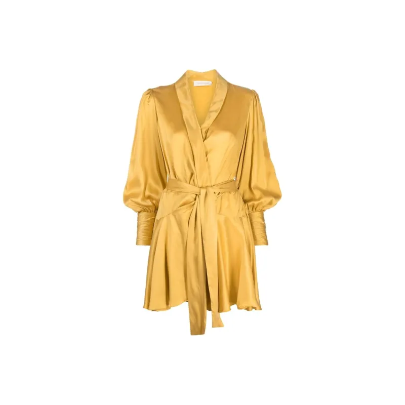 Zimmermann Long-Sleeved Dresses Women's Yellow-0