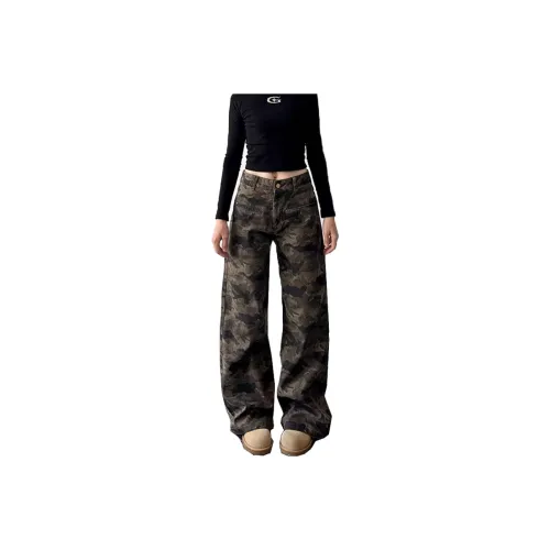 BENGEN Jeans Women's Camouflage