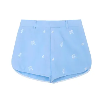 SHUSHUTONG Casual Shorts Women's Blue
