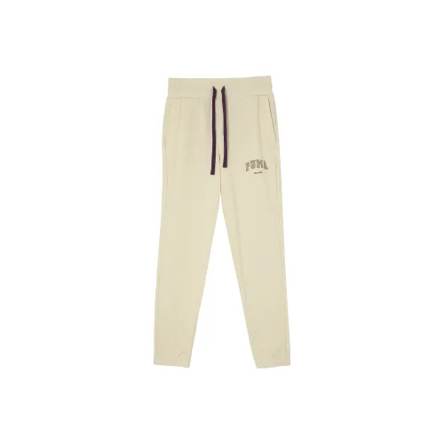 PUMA VARSITY SWEATPANTS FL W Knitted Sweatpants Women's Almond Candy