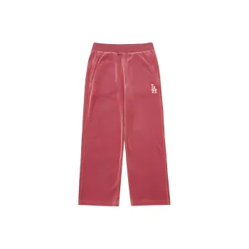 MLB Los Angeles Dodgers Knitted Sweatpants Women's Pink