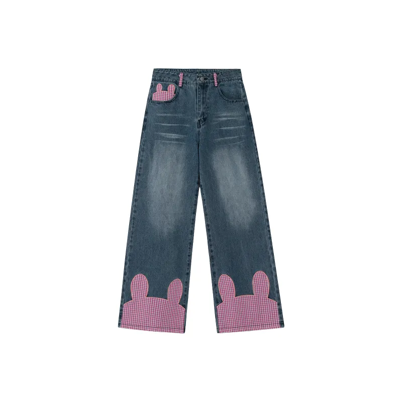 YINLEI Jeans Women's Blue-0