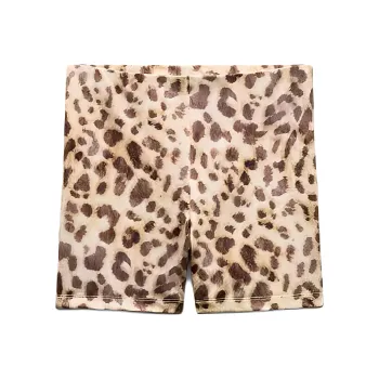 ZARA Casual Shorts Women's Leopard Print