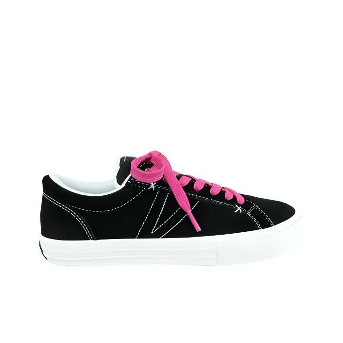 X JIMSUN Coverage Cushioning Impact Resistance Low Top Skateboard Shoes Unisex Black-1