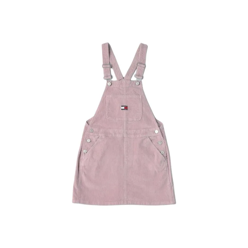Tommy Hilfiger TJW WASH CORD DUNGAREE DRESS E Sleeveless Dress Women's Purple-0