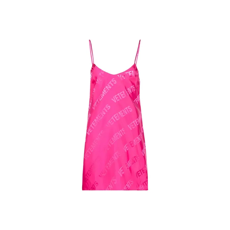 Vetements Sleeveless Dresses Women's Pink-0