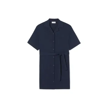 LACOSTE Short Sleeved Dresses Women's Navy Blue
