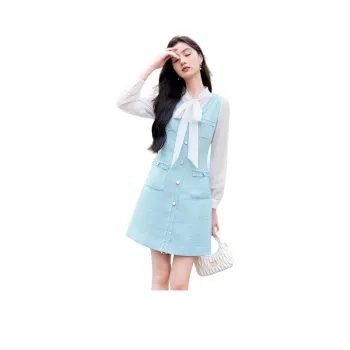 Like The Age Of Water Long Sleeved Dresses Women's Blue