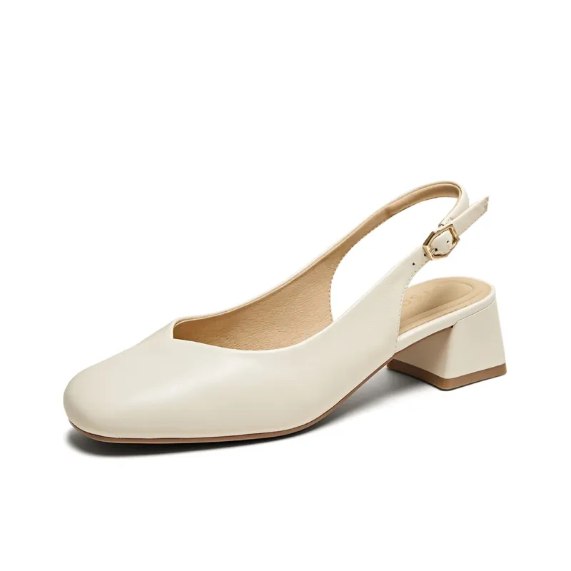 PT'SON High Heels Women's Cream White, Soft Apricot-1