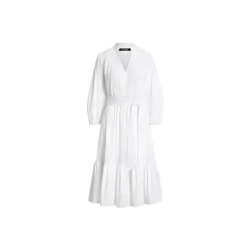 Sportscraft Crowe Polo Long-Sleeved Dresses Women's White