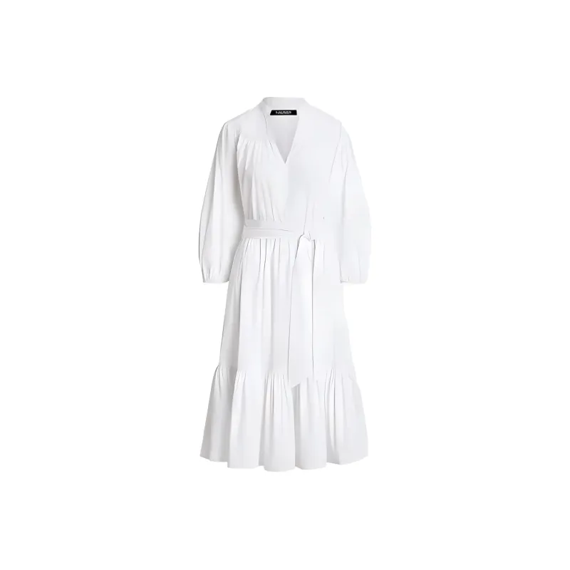 Polo Ralph Lauren Long Sleeved Dresses Women's White-0