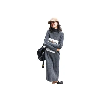 Demana Long-Sleeved Dresses Women's Dark Heather Gray