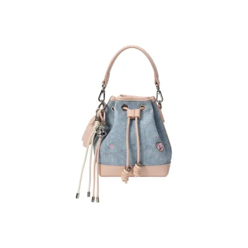 PAYOT Handbags Denim Blue & Pink