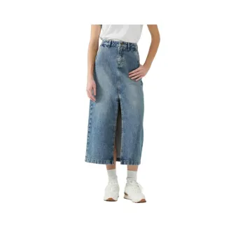 GUESS Denim Long Skirts Women's Denim Blue