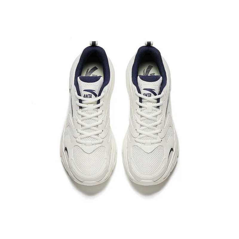 Anta Life Collection Slip Resistant And Breathable Low Top Casual Shoes Men's White-2