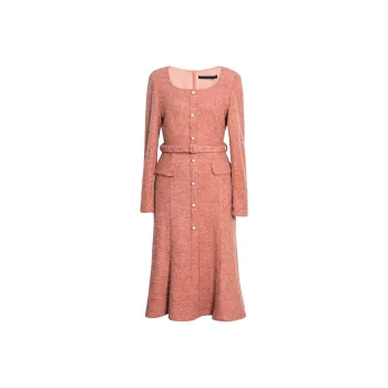 ROEYSHOUSE Long Sleeved Dresses Women's Orange Pink