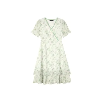 EIDOLON GRAIN Short Sleeved Dresses Women's Light Green