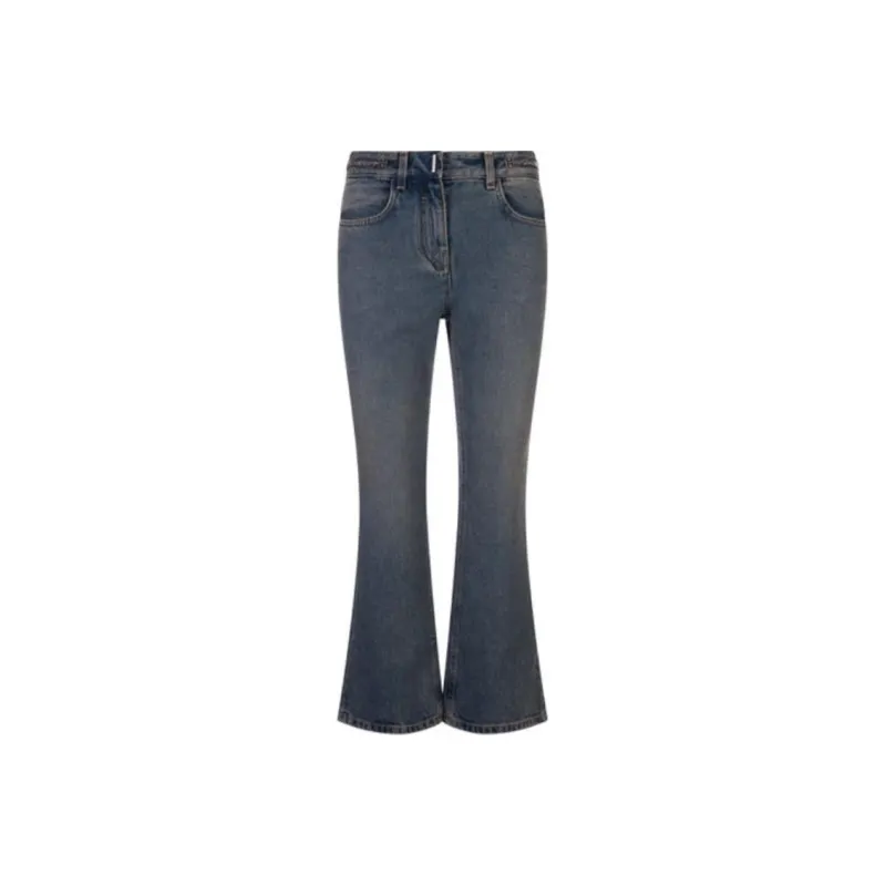 Givenchy Logo Chained Flared Jeans-1