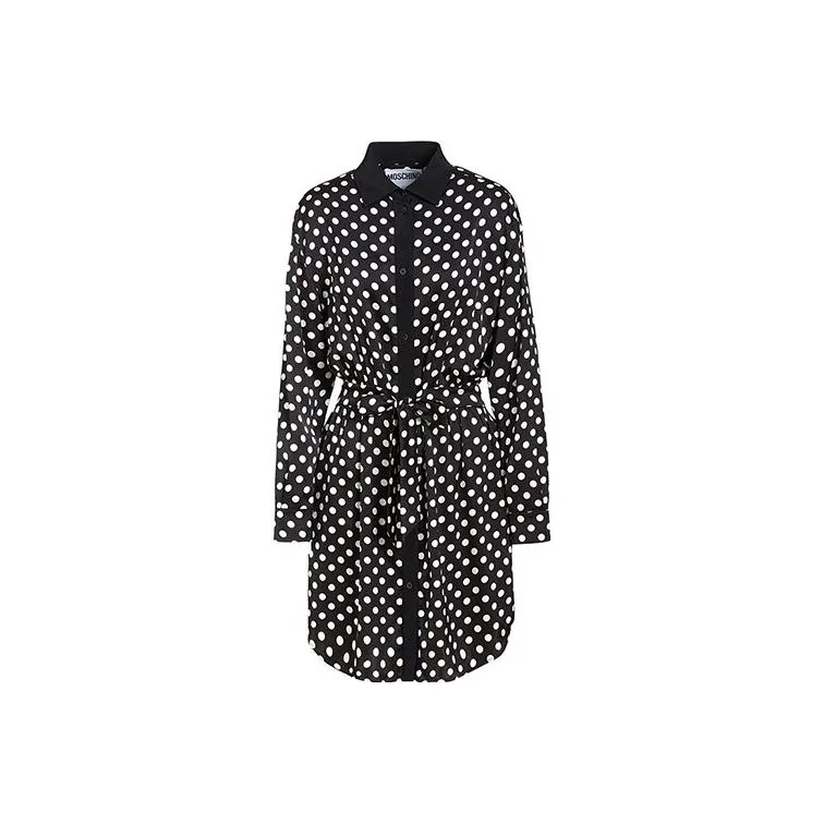 MOSCHINO Long Sleeved Dresses Women's Black-0