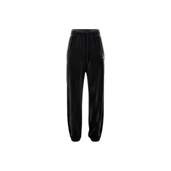 Nike Mid Rise Velour Joggers 'Black/Sail'