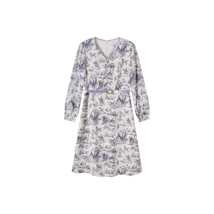 FINITY Long Sleeved Dresses Women's White Base Print-0