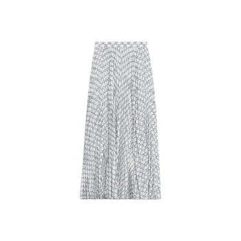 CELINE Casual Long Skirts Women's White