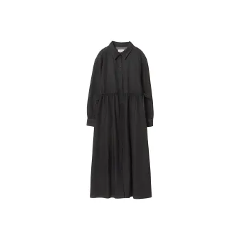 Beams Long Sleeved Dress Women's Black