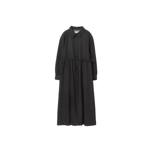 Beams Long Sleeved Dress Women's Black