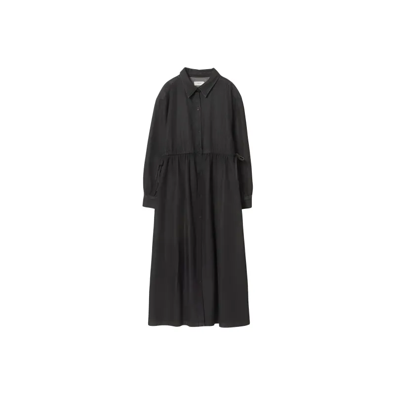 Beams Long Sleeved Dress Women's Black-0