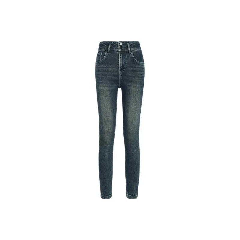 BASIC HOUSE Jeans Women's Glaze Blue-0