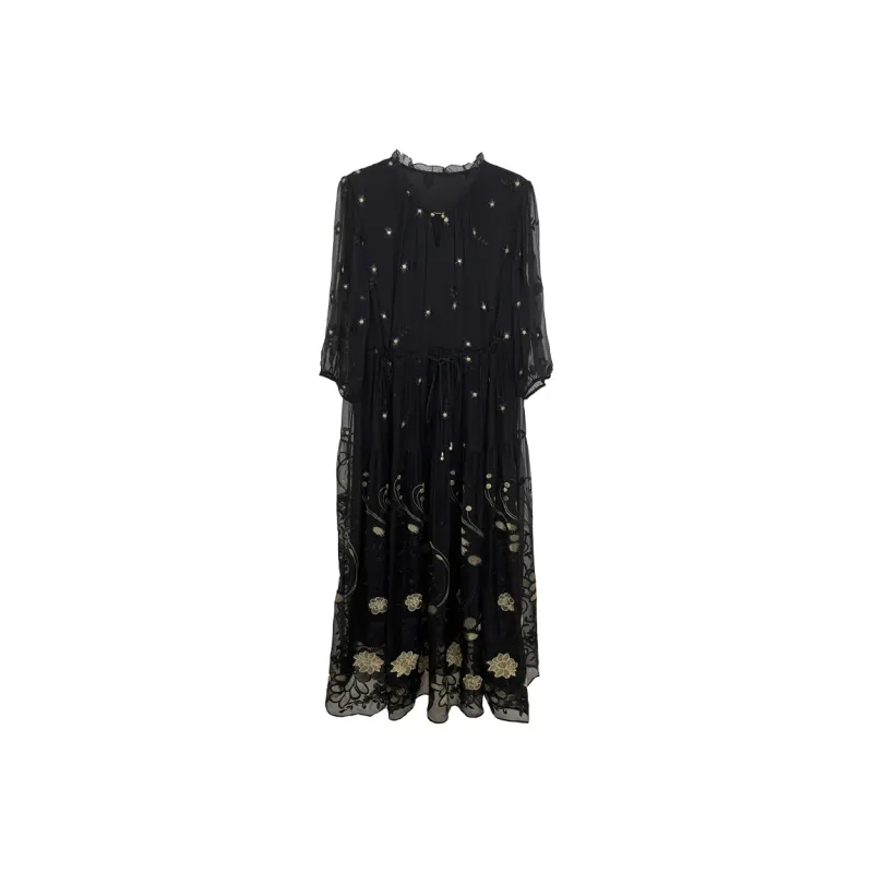 Kele Coco Short Sleeved Dress Women's Black-0